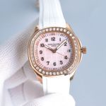 GR Factory Patek Philippe Aquanaut 9015 Movement 904L Steel 38.8mm White Strap Watch